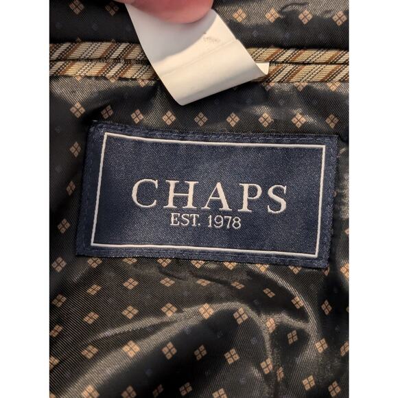 Chaps Slim Fit Black Corduroy Elbow Patch Sports Coat Mens Size 48R - Picture 3 of 13